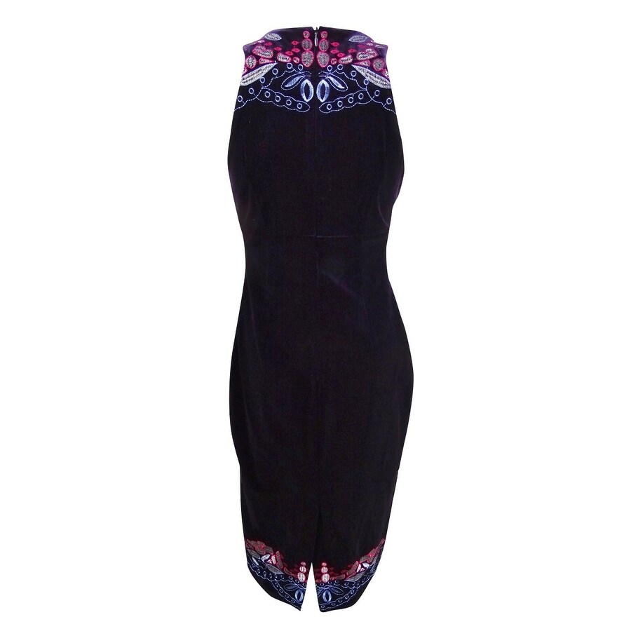 foxiedox velvet embroidered dress