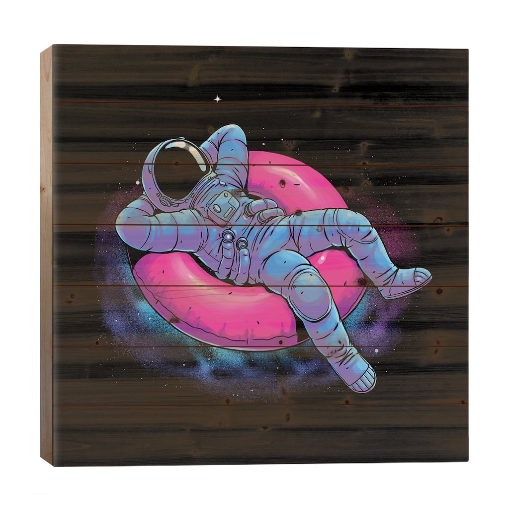 Floating Dream Print On Wood by Digital Carbine - Multi-Color