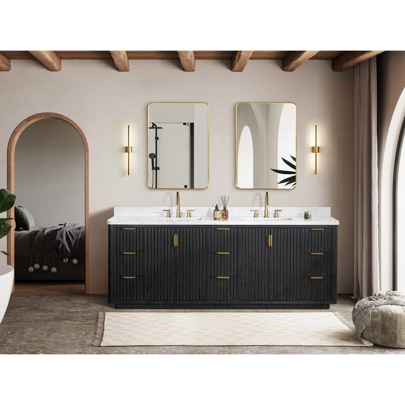 Cadiz Bath Vanity with Composite Stone Top without Mirror