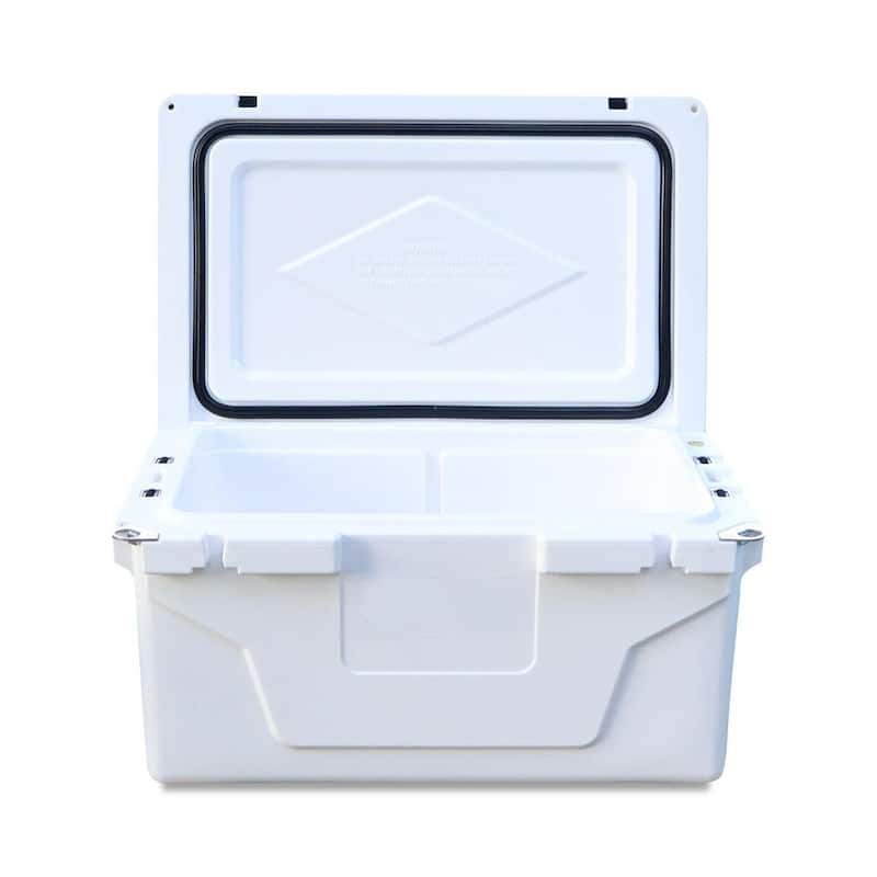 White Outdoor Portable Cooler 65Qt