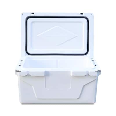 White Outdoor Portable Cooler 65Qt