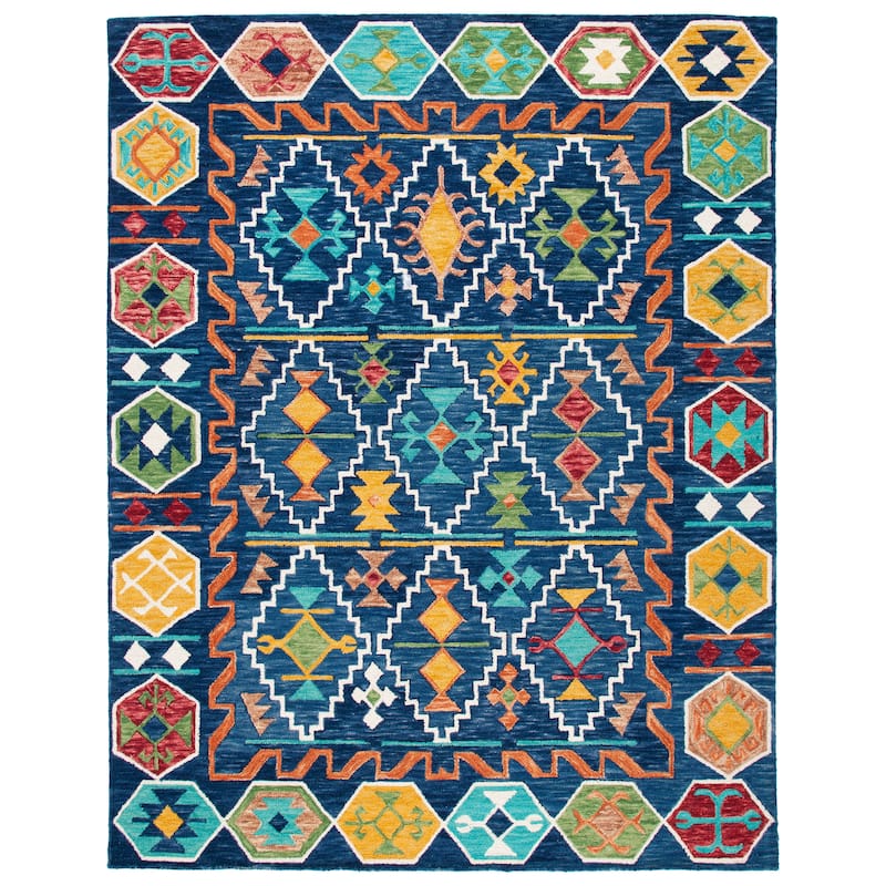 SAFAVIEH, Handmade Aspen Pavica Boho Tribal Wool Rug