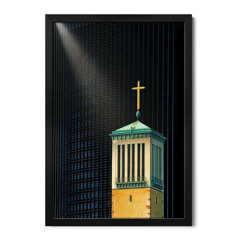 The Light Beam Premium Framed Poster by Anette Ohlendorf - Black - 16x24x1