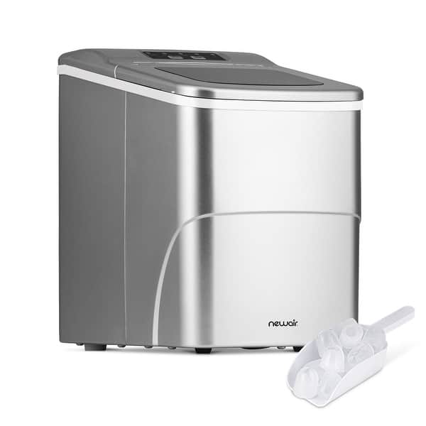 Newair 26 lbs. Countertop Ice Maker, Portable and Lightweight, Intuitive  Control, Large or Small Ice Size, BPA Free Parts - On Sale - Bed Bath &  Beyond - 34933796