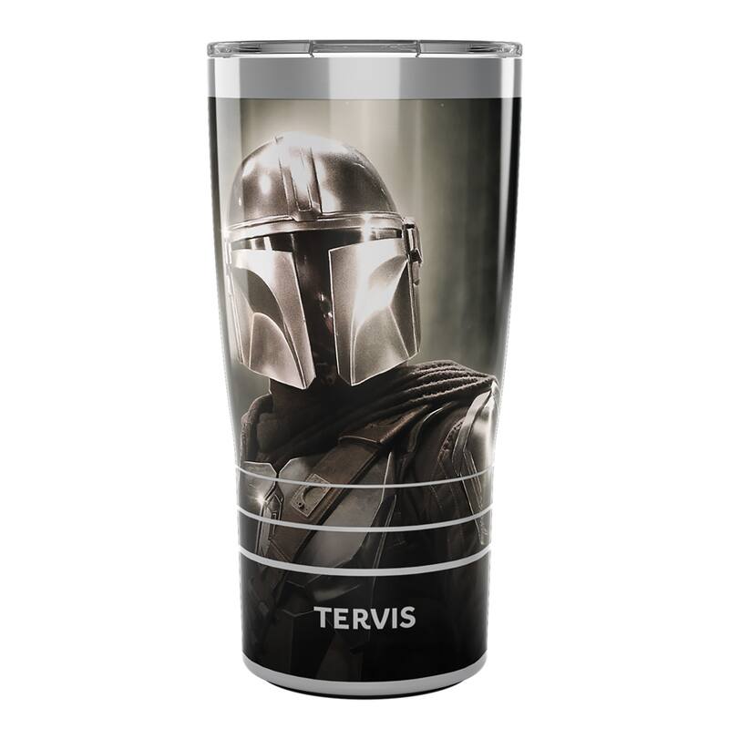 Tervis Traveler Star Wars - The Mandalorian Chrome Triple Walled Insulated Travel Tumbler, Stainless Steel - 20oz