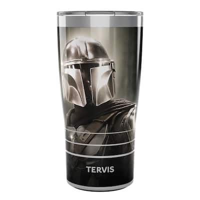 Tervis Traveler Star Wars - The Mandalorian Chrome Triple Walled Insulated Travel Tumbler, Stainless Steel