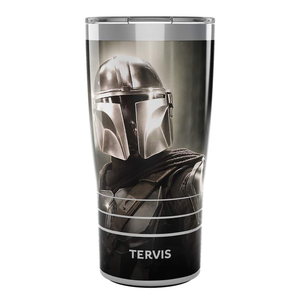 Tervis Traveler Star Wars - The Mandalorian Chrome Triple Walled Insulated Travel Tumbler, Stainless Steel