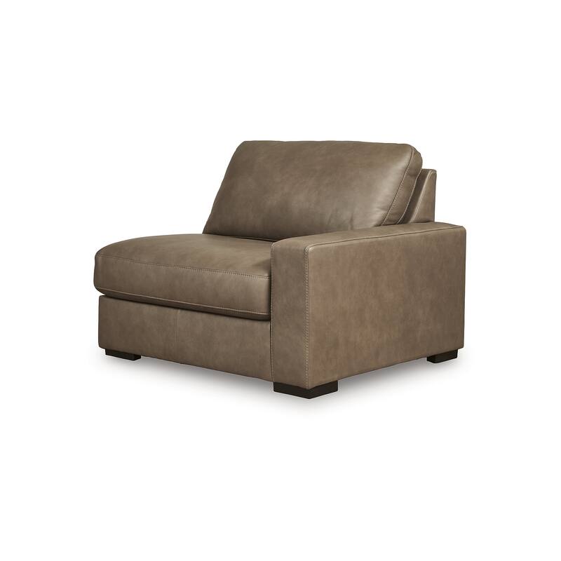 Signature Design by Ashley Veronella Brown 3-Piece Sectional Sofa - 133"W x 39"D x 44"H