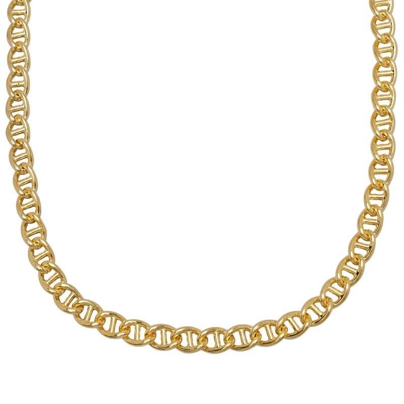 Victoria Townsend Gold Plated Anchor Link Necklace - 18 Inch - Yellow