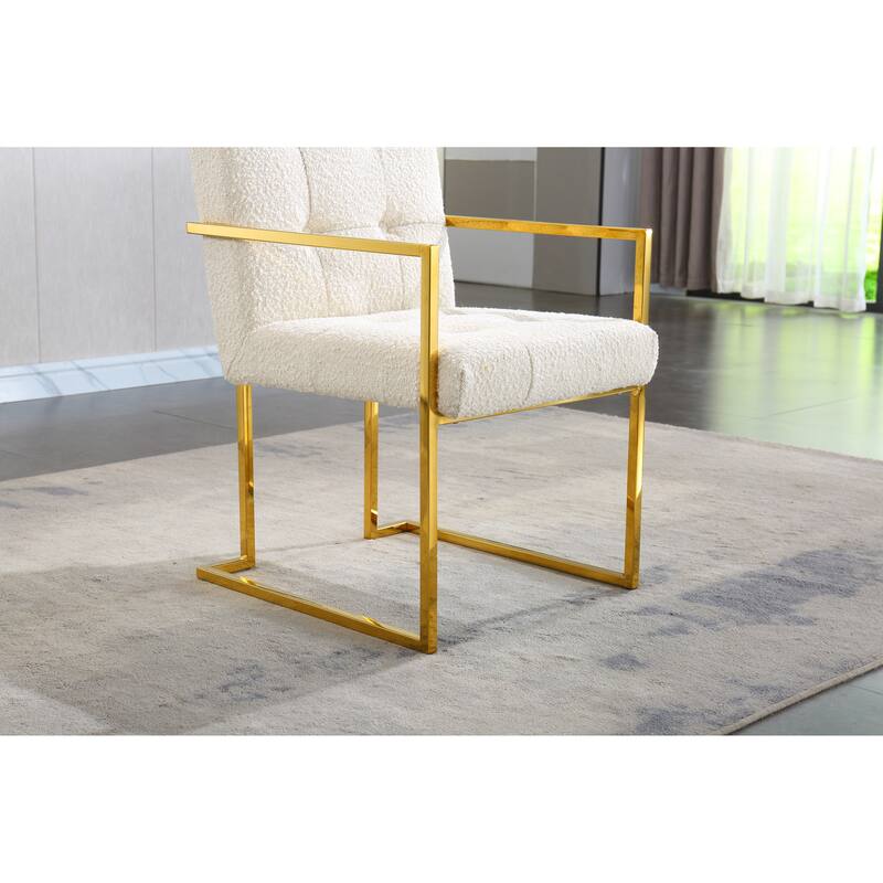 Linen Dining Arm Chair