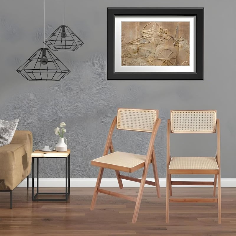 Aria Set of 2 Tristan Bamboo Wood Folding Chair