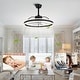 preview thumbnail 109 of 118, 20"/24"/72" Oaks Aura Cotti Low Profile Dimmable Smart Ceiling Fan with Lights 6-Speed Flush Mount Modern Remote