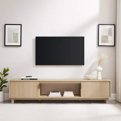Middlebrook Designs Modern 70-inch Fluted-Door TV Stand