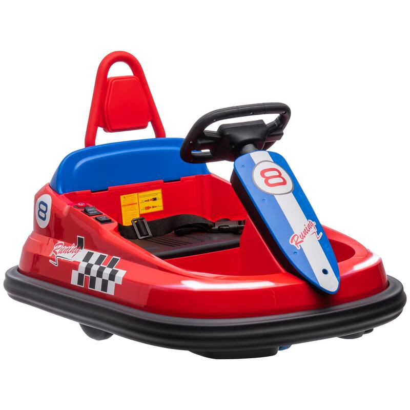 Aosom Bumper Car for Kids, 360° Rotation 6V Electric Ride on Bumper