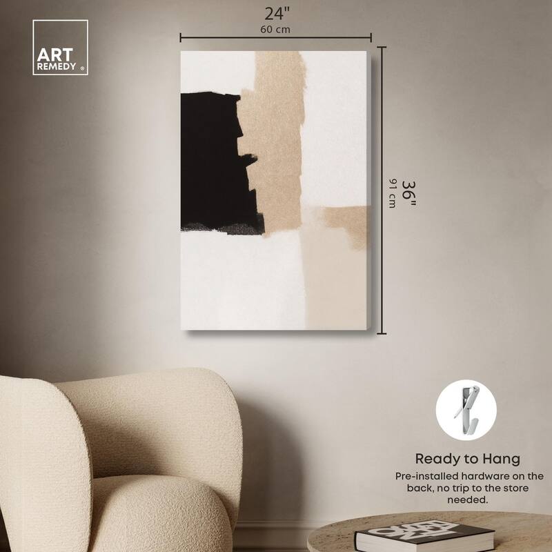 Earth and Ink IV Canvas by Art Remedy, Gallery Wrapped