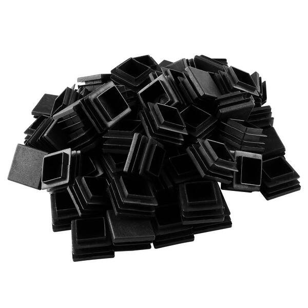 Plastic Ribbed Insert 70pcs 30 x 30mm Plastic Square Ribbed Tube Inserts End Covers Cap ...