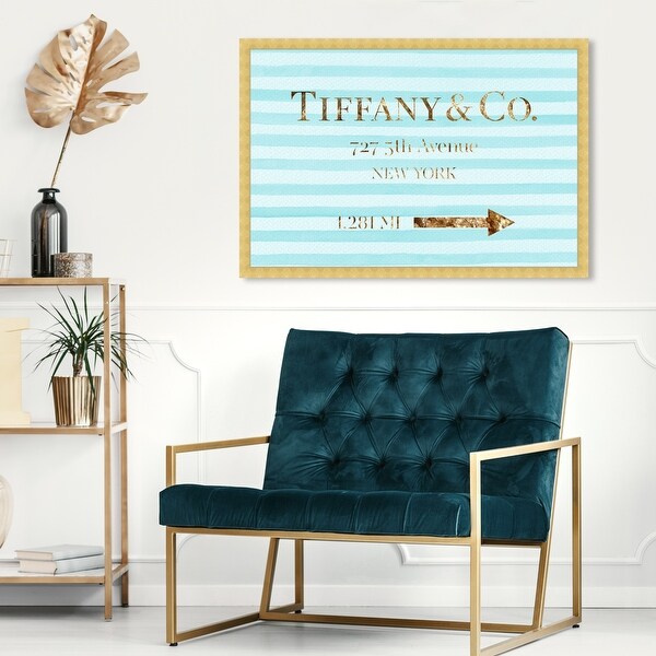 新品 オリバーガル Olivergal Jewelry Road Sign Oliver Gal 'Jewelry Road Sign' Fashion and Glam Framed Wall