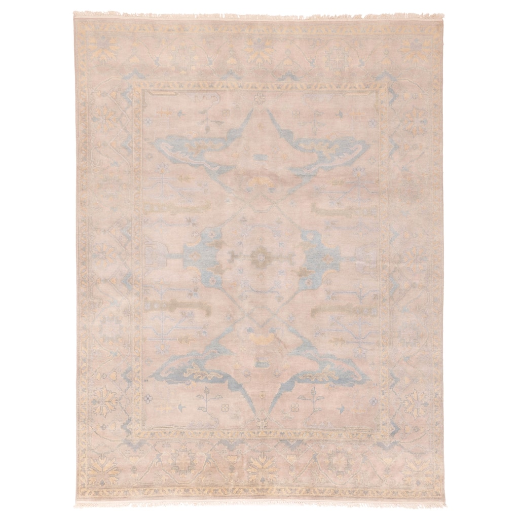 ECARPETGALLERY Hand-knotted Royal Oushak Taupe Wool Rug - 8'1 x 10'0