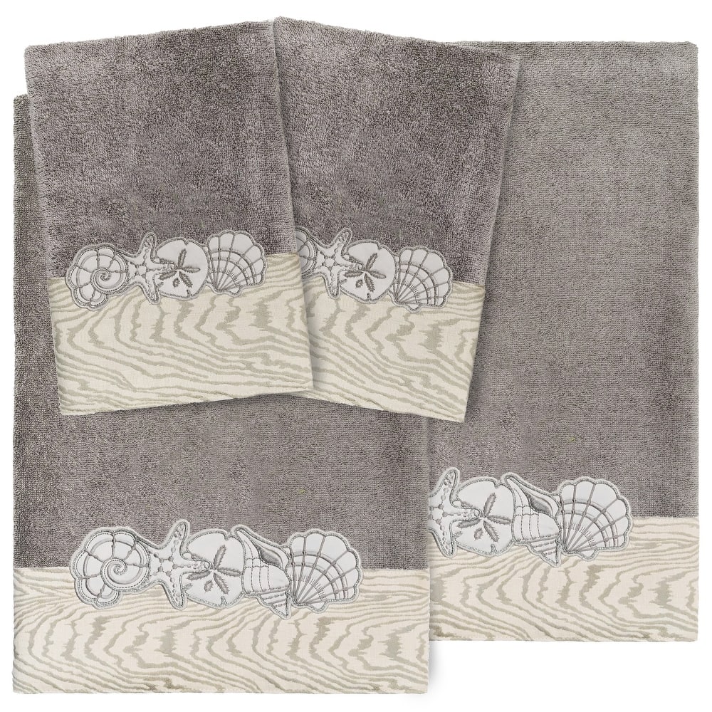 Authentic Hotel and Spa Shell Row 4 PC Towel Set