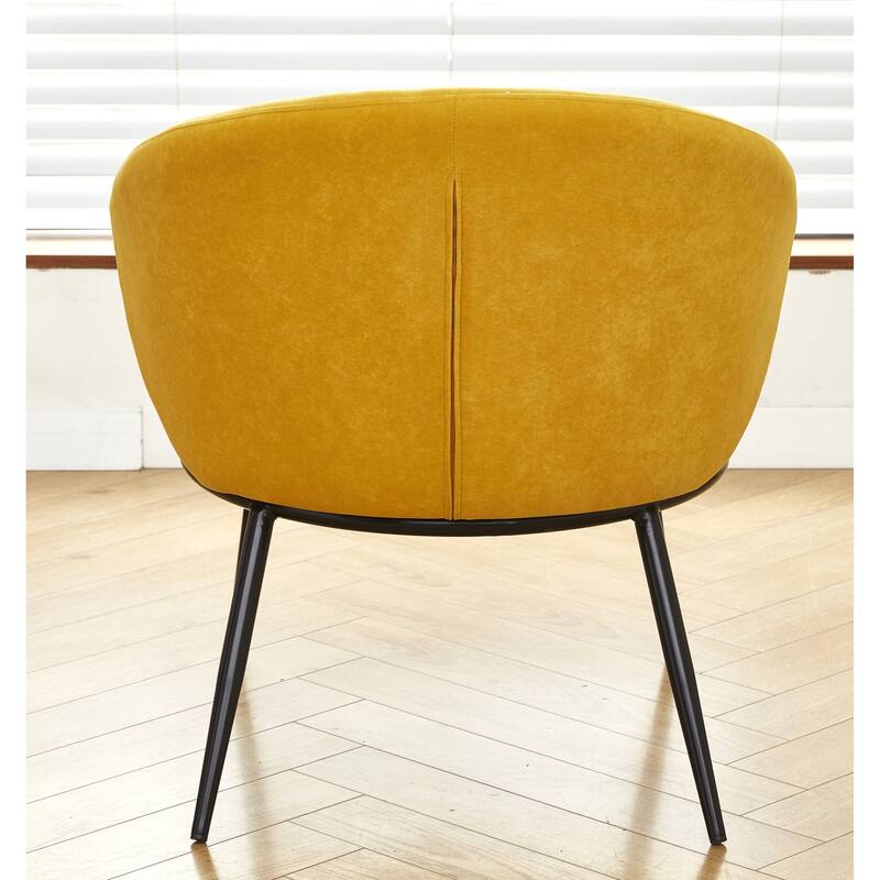 Mid Century Velvet Upholstered Living Room Accent Chair