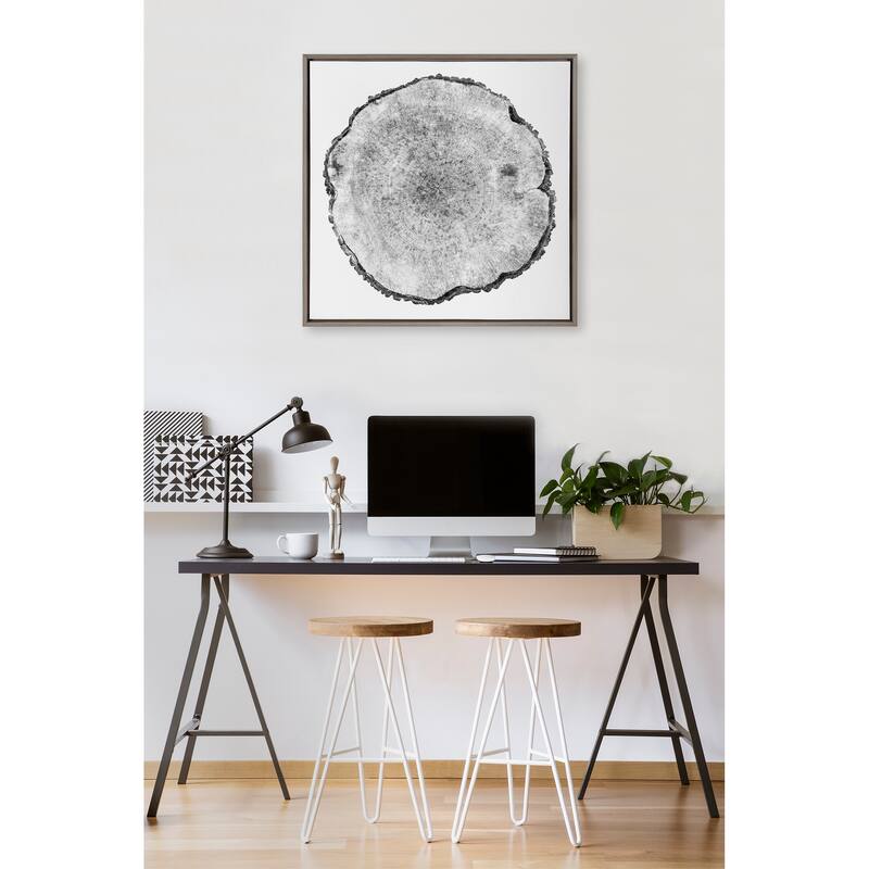Kate and Laurel Sylvie Rings Framed Canvas by Emiko and Mark Franzen