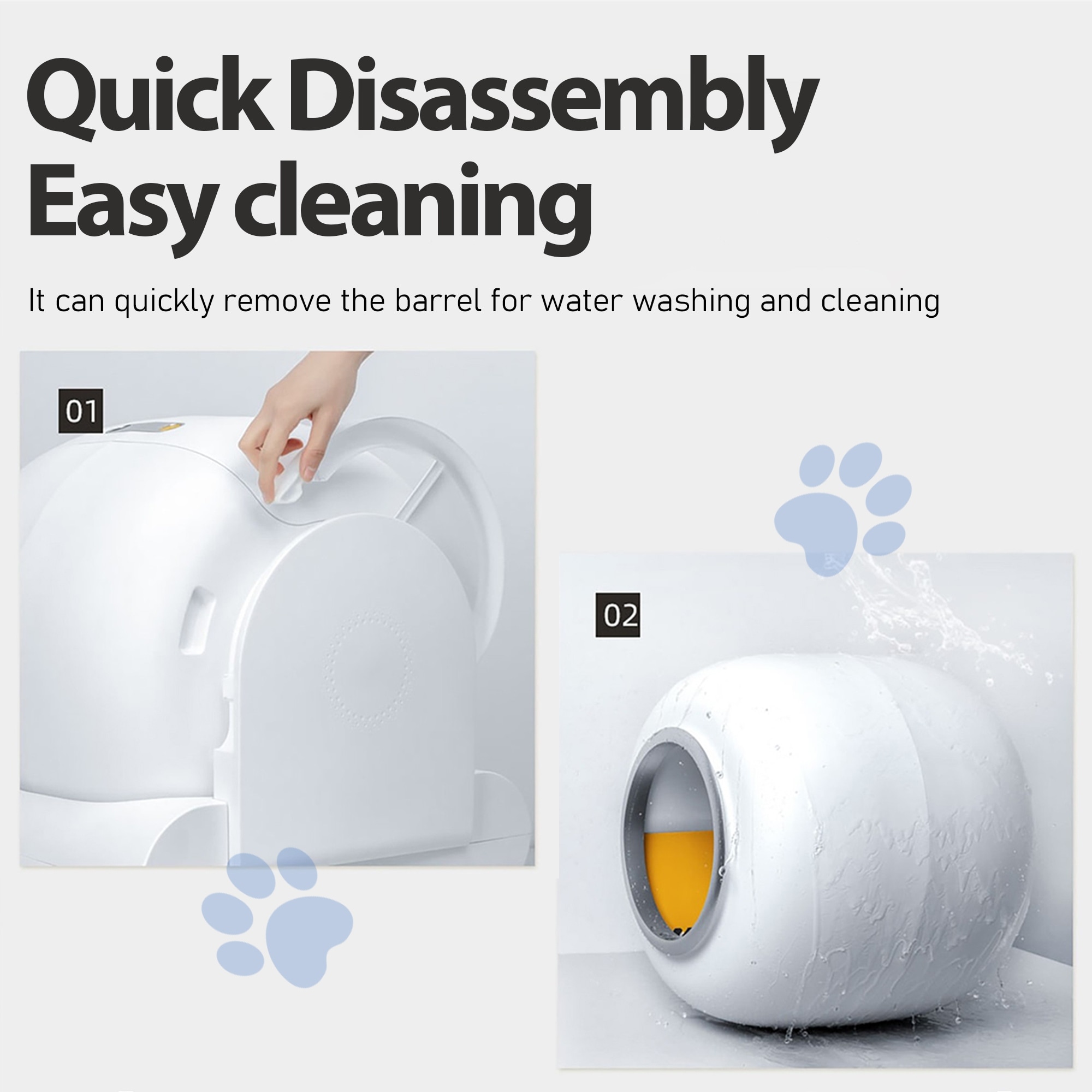 Smart Self cleaning Cat Litter Box for Multiple Cats Support App Control