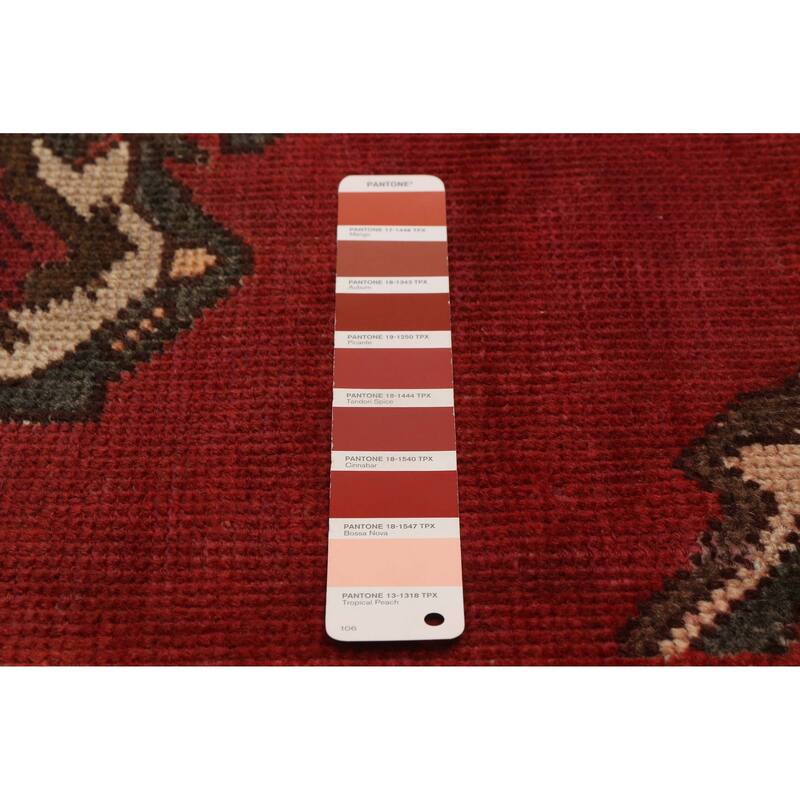ECARPETGALLERY Hand-knotted Anadol Red Wool Rug - 4'2 x 6'3
