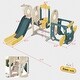 preview thumbnail 12 of 32, Kids Swing-N-Slide with Bus Play Structure, Freestanding Bus Toy with Slide&Swing for Toddlers, Bus Slide