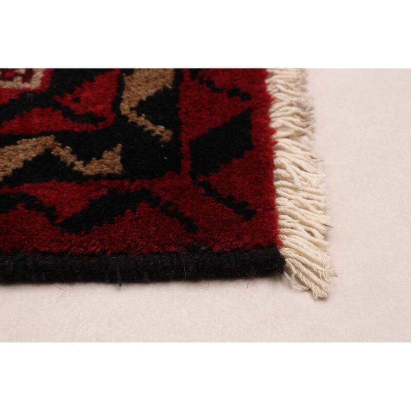 ECARPETGALLERY Hand-knotted Royal Baluch Tan Wool Rug - 3'4 x 5'7