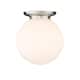 Option Satin Nickel / Matte White