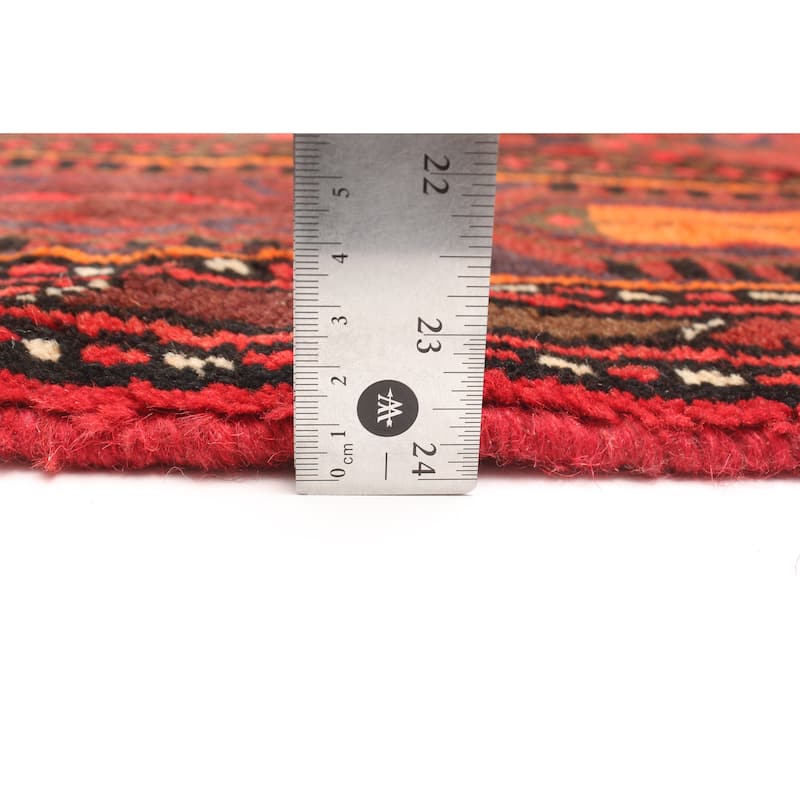 ECARPETGALLERY Hand-knotted Andelz Red Wool Rug - 4'2 x 6'4