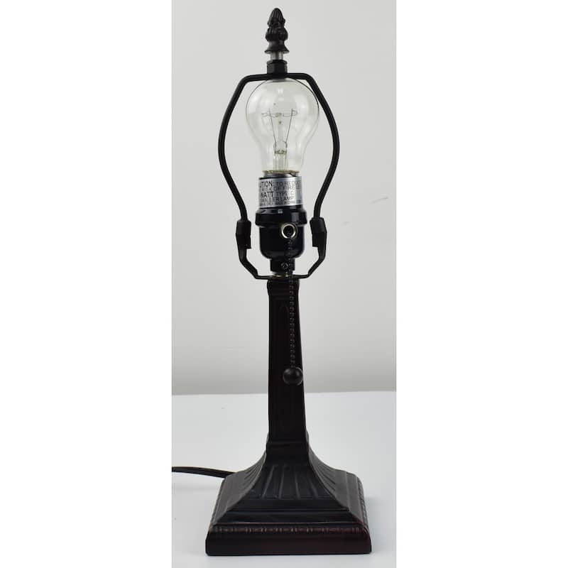 Copper Grove Hais 16-inch Tiffany-style Mini Floral Mission-style Accent Lamp