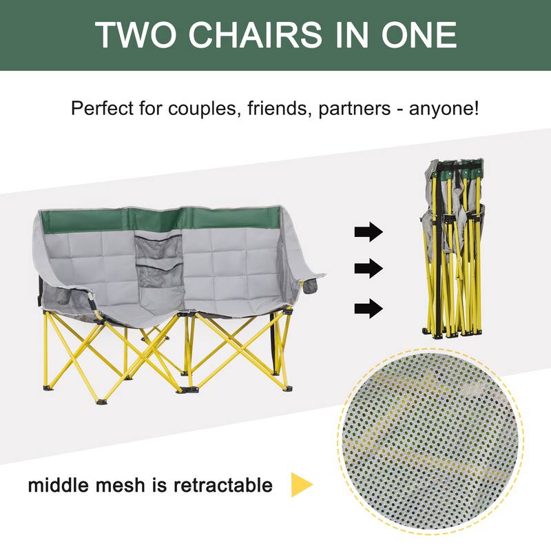 Outsunny Loveseat Style Camping Chair (Excluding the table)