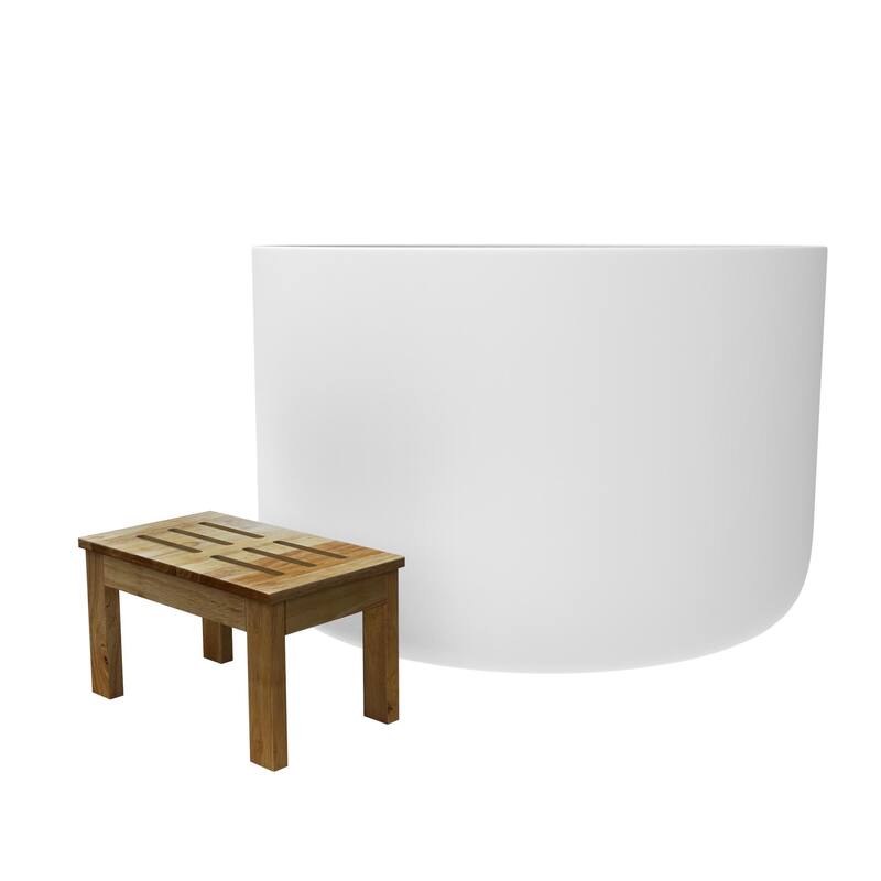 Modern Round Deep White Tub - White