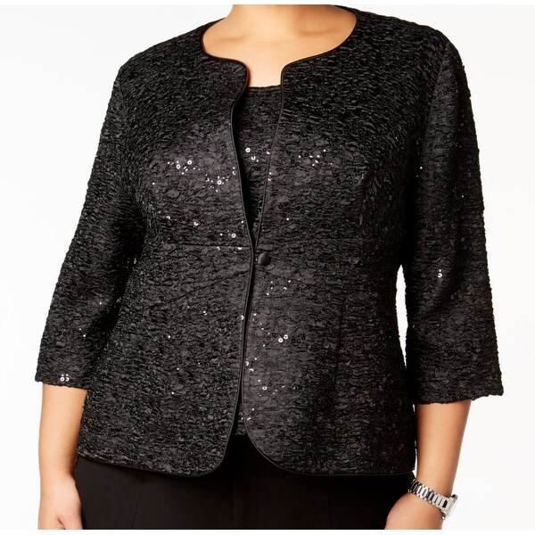 plus size womens sequin jacket