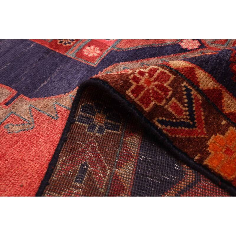 ECARPETGALLERY Hand-knotted Melis Red Wool Rug - 4'9 x 9'1