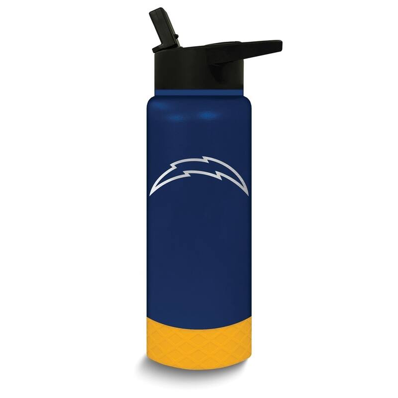 NFL Los Angeles Chargers Stainless Steel Silicone Grip 24 Oz. Water Bottle