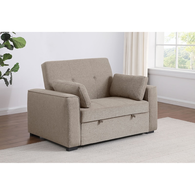 Edith Upholstered Convertible Sleeper Sofa Bed