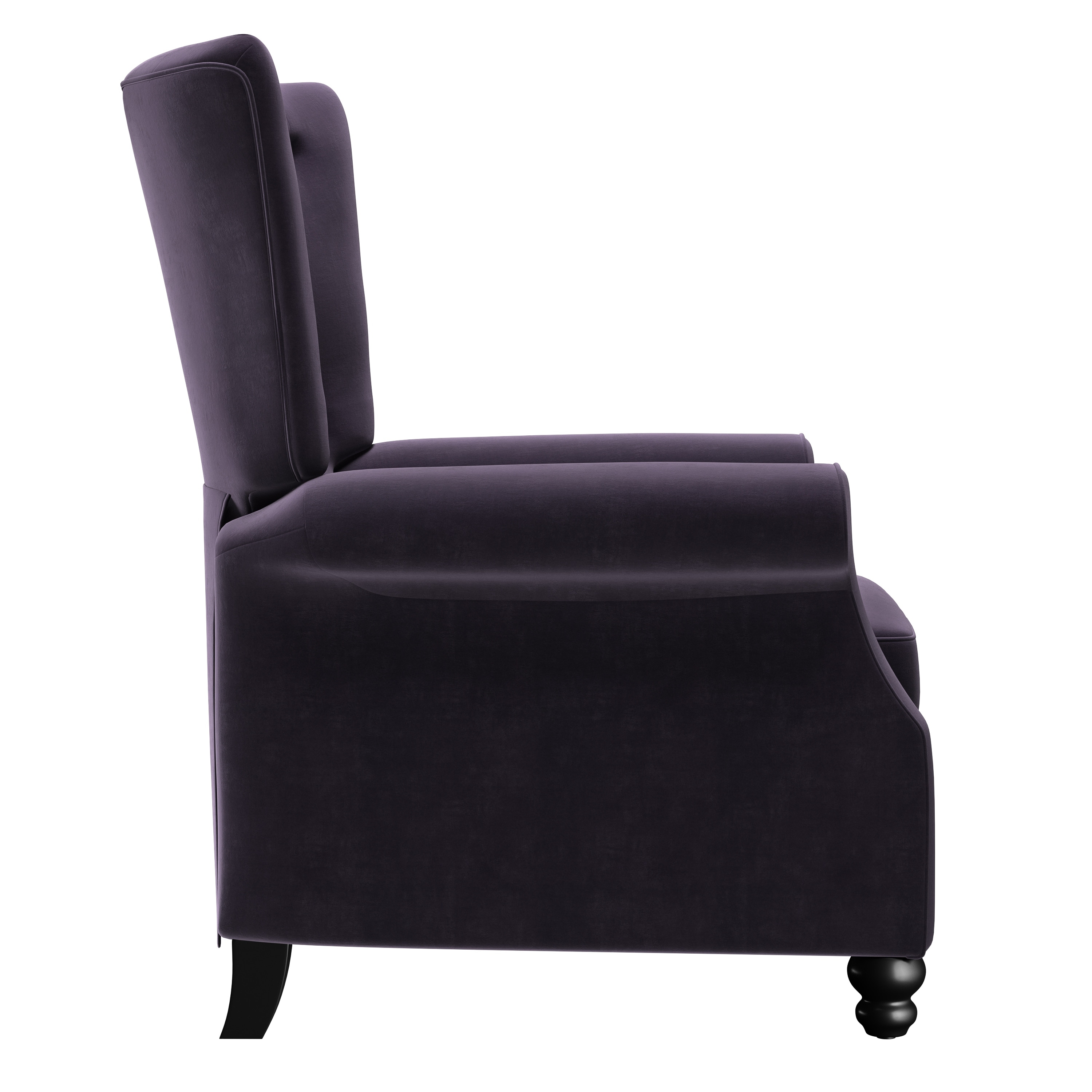 Copper grove velvet push outlet back recliner chair
