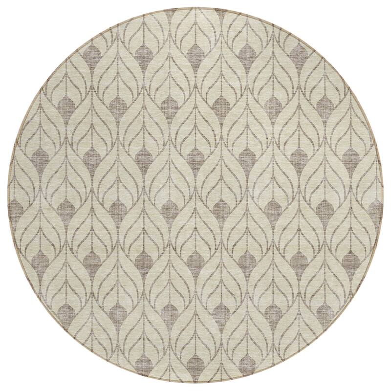 HomeRoots Geometric Transitional Rectangle Outdoor Rug