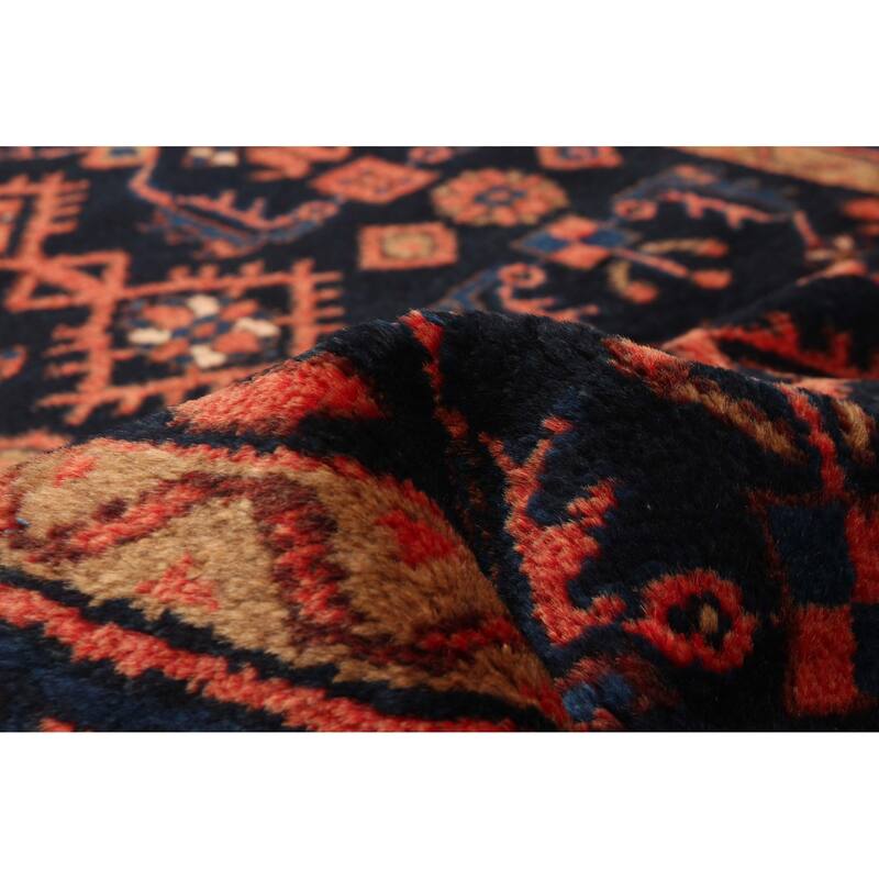 ECARPETGALLERY Hand-knotted Andelz Navy Wool Rug - 3'10 x 6'0