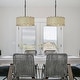 preview thumbnail 13 of 30, Tifany Modern Gold 4-Light Drum Chandelier Colored Glass Lights for Kitchen Island Bedroom