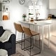 preview thumbnail 5 of 9, Bossin 18/26/30 inch Bar Stools,Counter Height Bar Stools with Back Modern PU Leather Stools Dining Chair with Footrest