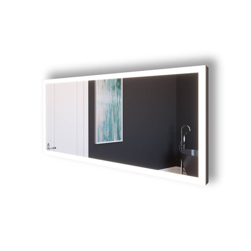 Smart Angelina Voice Controlled LED Decorative Bathroom and Vanity Mirror