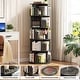 preview thumbnail 10 of 102, 4/5/6 Tiers Round Rotating Bookcase, Revolving Floor Standing Bookshelf Corner Organizer Display