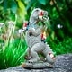 preview thumbnail 2 of 2, Curata Resin Dinosaur Eating Gnome Garden Statue - Small or Large - Garden Décor Small