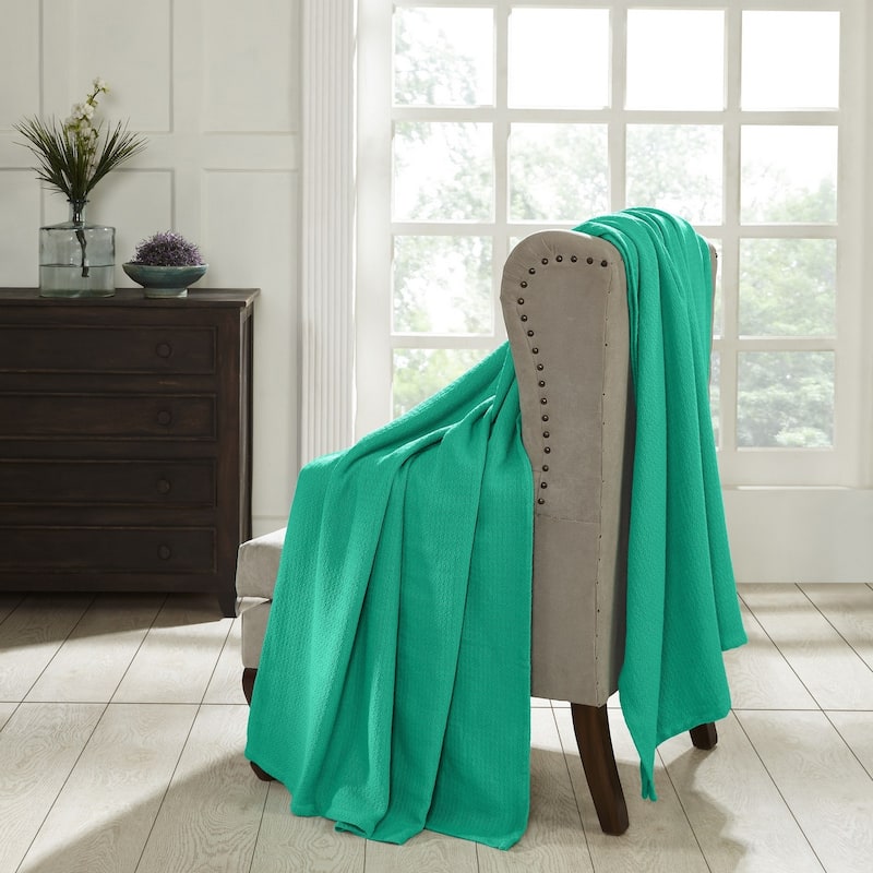 Superior Waffle Weave Honeycomb Knit Soft Cotton Blanket