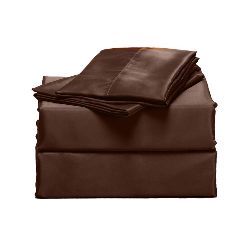 Satin Bed Sheet Set Ultra Soft 4-Piece