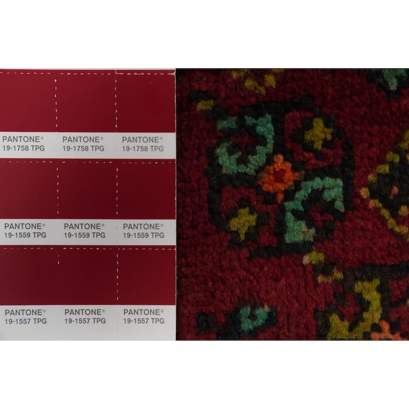 Hand Knotted Oriental 100% Wool Carpet Traditional Medallion Red Qashqai Area Rug - 7' 10'' X 4' 8''