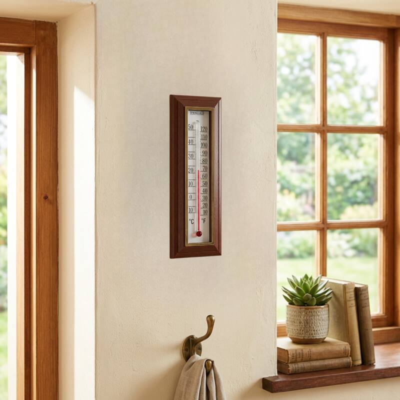Taylor wood grain Window & Wall Thermometer